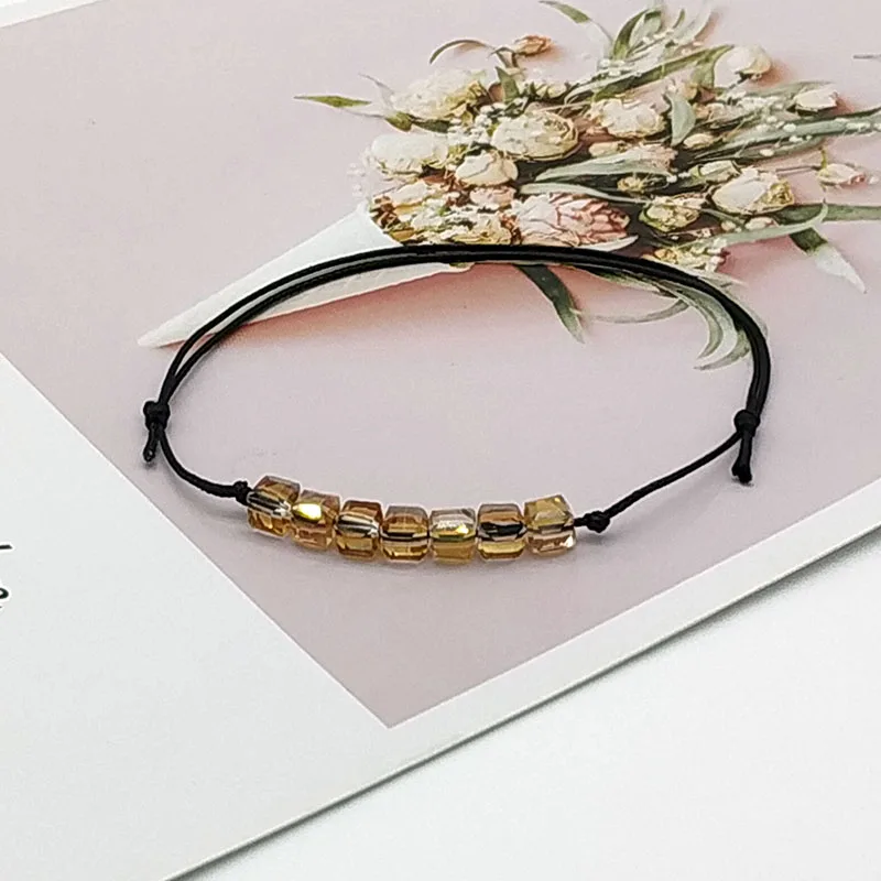 2019 новый модный браслет с кристаллами для женщин и мужчин простой веревочной