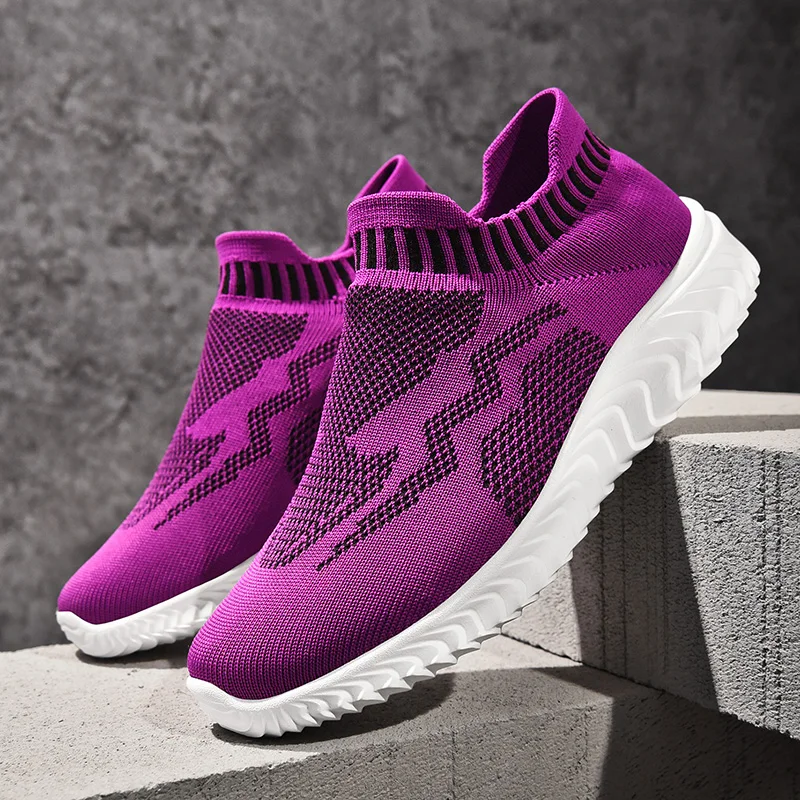 

Flying Woven Breathable Sports Women's Shoes Plus 43 Women's Vulcanized Shoes 41 Lightweight Comfortable Women's Casual Shoes 42