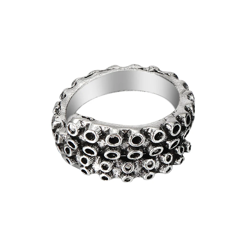 Унисекс Нержавеющая сталь Осьминог кольцо Винтаж панк море океан животных