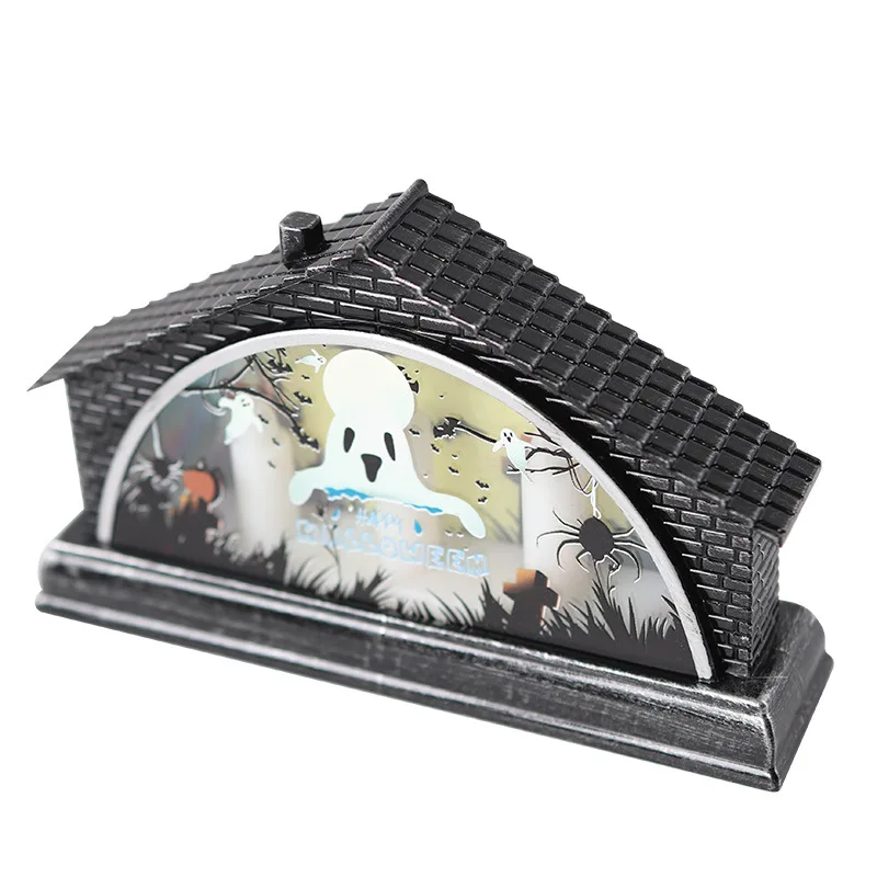 

Miniature Simulation House Halloween Decoration LED Lamp Flameless Candle Light For Home Table Ornament Halloween Party Supply