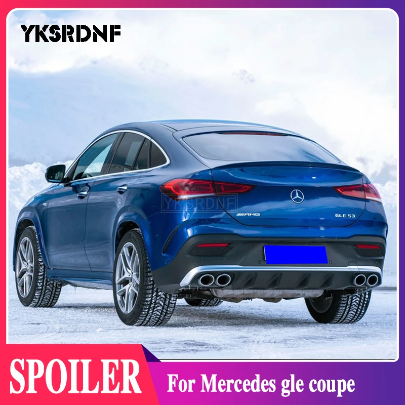 

Для Mercedes GLE Coupe Class W167 C167 GLE350 450 500e 2020 2021 ABS автомобильный спойлер заднего крыла