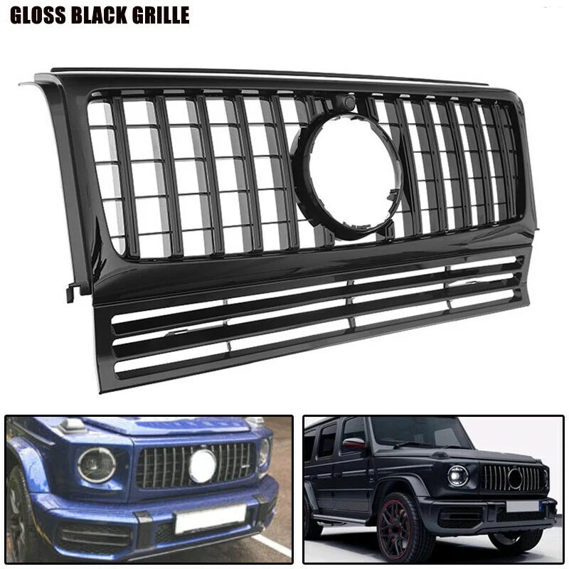

GT для mercedes benz W463 1990-2018G класс G350d G500 G55 G63 передний бампер решетка спортивный передний гриль ABS автостайлинг