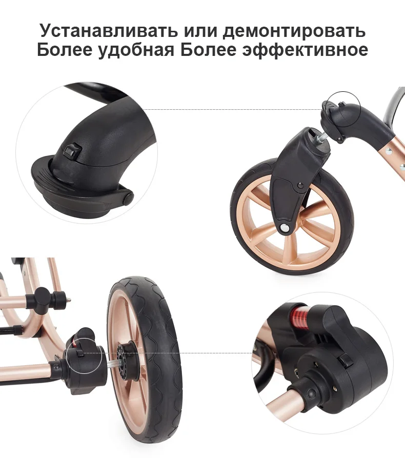 Aimile детская коляска 2 в 1 Высокое пейзаже Multifunctionc может сидеть или лежать складной четыре сезона