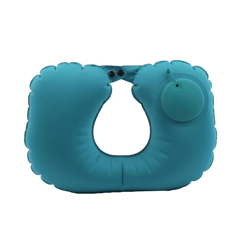 1 ПК Надувная подушка воздушная подушка для сна с опорой для шеи в форме буквы U, компактные подушки для путешествий на самолете, предметы для дома.