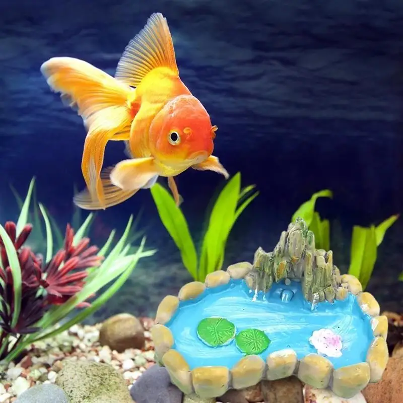 

4 Pcs Aquarium Decoration Fairy Garden Miniature Pond Ornaments Home Micro Landscape Decoration Fish Tank Accessories