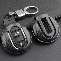 car remote key case cover holder shell abs carbon fiber for mini cooper gen f55 f56 f57 f54 s one hatch 5 door 3 door clubman