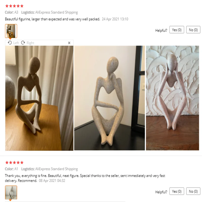 Творческая абстрактная статуя героев мультфильма из синтетической смолы