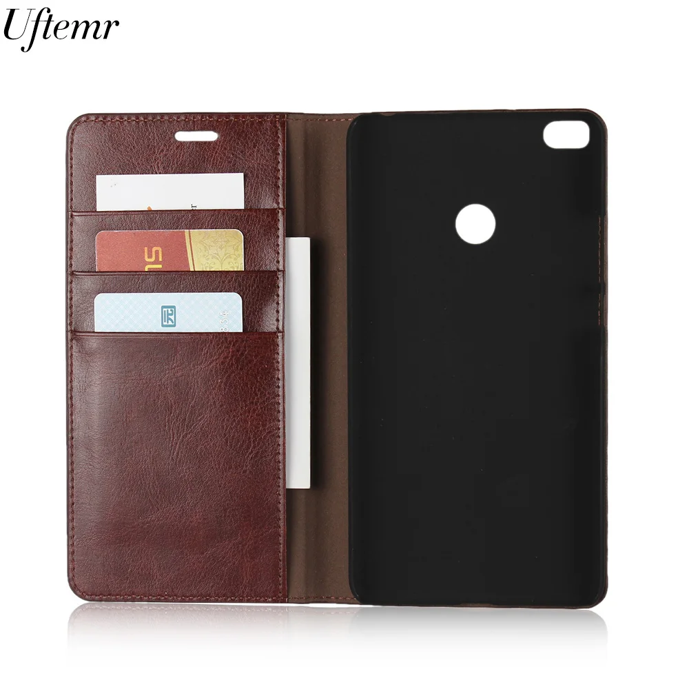 Роскошный Винтажный чехол из натуральной кожи для Xiaomi MI Max 2 откидной Чехол