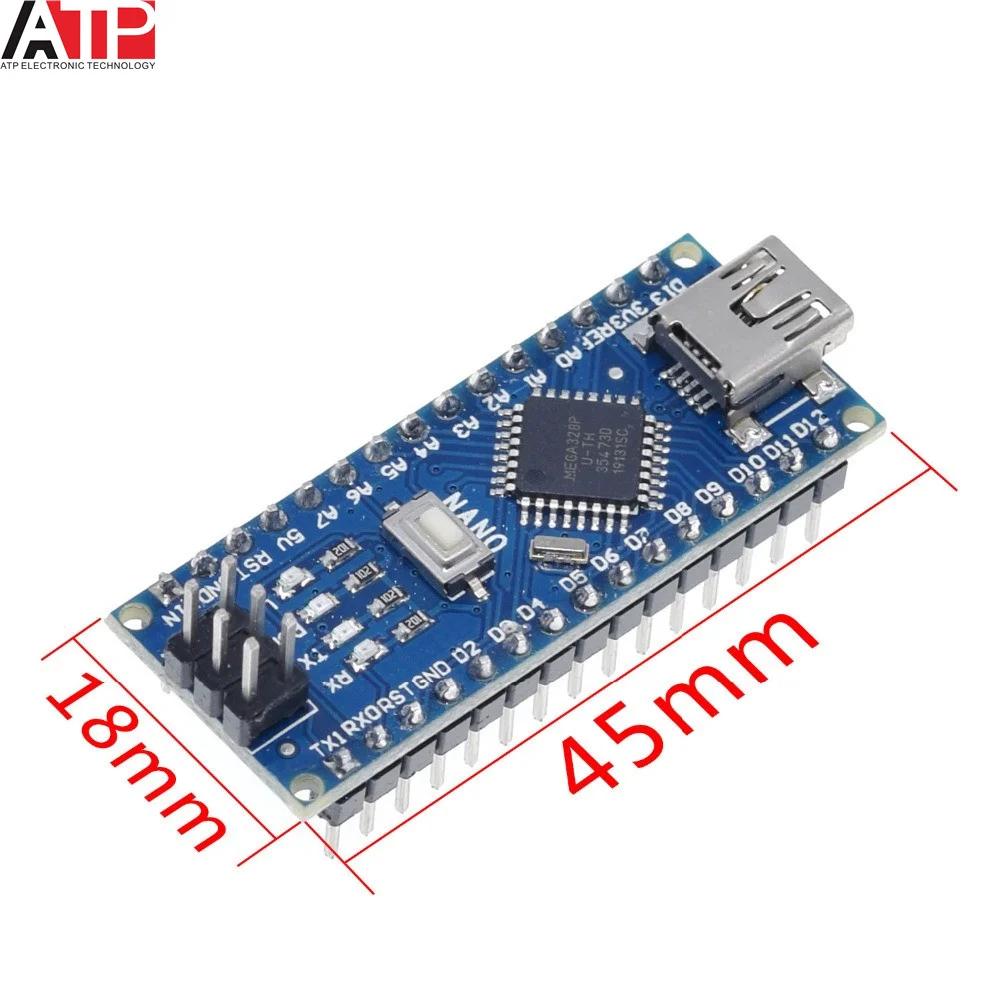 Плата модульная совместимая с контроллером arduino Nano 3 0 Atmega328 макетная плата без USB