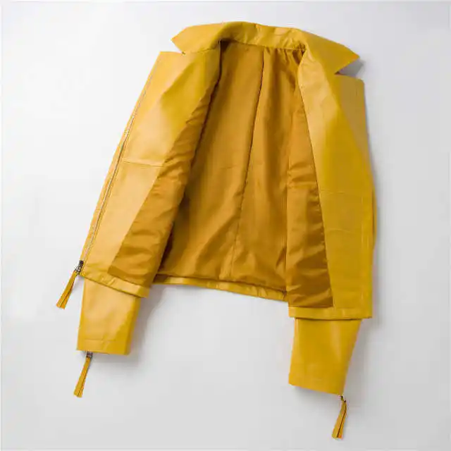 Натуральная кожа женское пальто в повседневном стиле из новой 100% натуральной