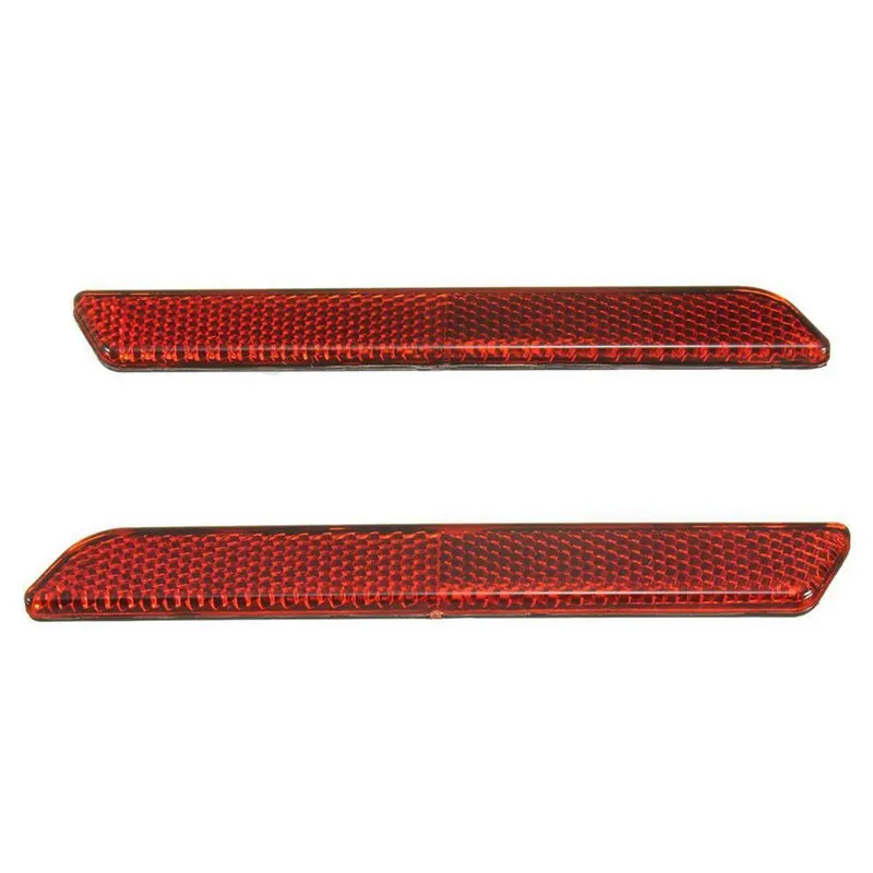 

2x Red Reflectors For Latch Lock Covers Hard SaddleBags Side Visibility