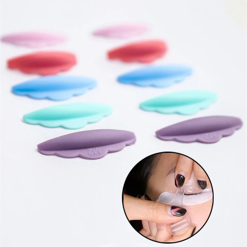 

Perming Shields Pads 3D Eyelash Lifting 5 Pairs Curler Perm Rods Silicone Pads Lash Lift Eyelash Curler Accessories Makeup Tool