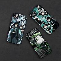 anime tokito muichirou kimetsu no yaiba for iphone se 6s 7 8 plus x xr xs 11 12 13 mini pro max soft silicone phone case cover