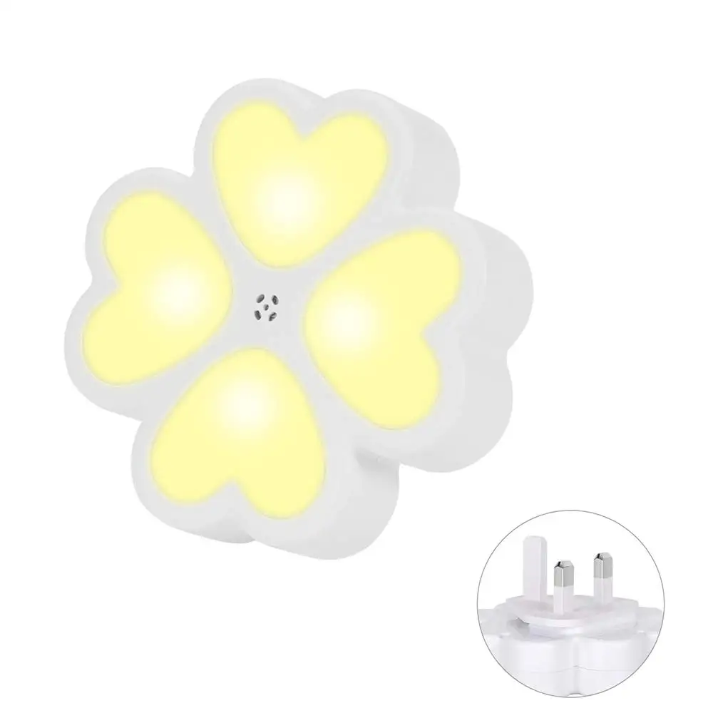 

LED Night Light Plug in Lights with Automatic Dusk to Dawn Photocell Sensor, 0.5W Energy Saving, Warm White Plug in Wall Lights