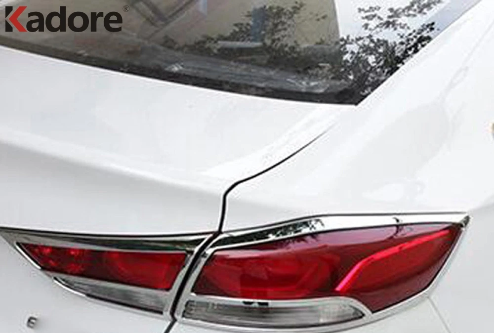 

Накладка на задсветильник фару для Hyundai Elantra Avante 2016 2017 6th Ge, хромированная рамка для заднего фонаря, аксессуары для стайлинга автомобиля