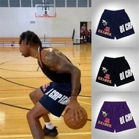 united states fitness shorts mesh breathable trousers basketball training trousers the same style of european popular shorts men