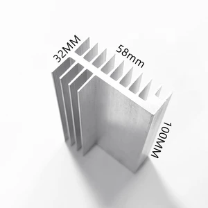 1pcs heatsink58*32-100mm aluminum Aluminum profile Electronic heat sink Semiconductor heat sink
