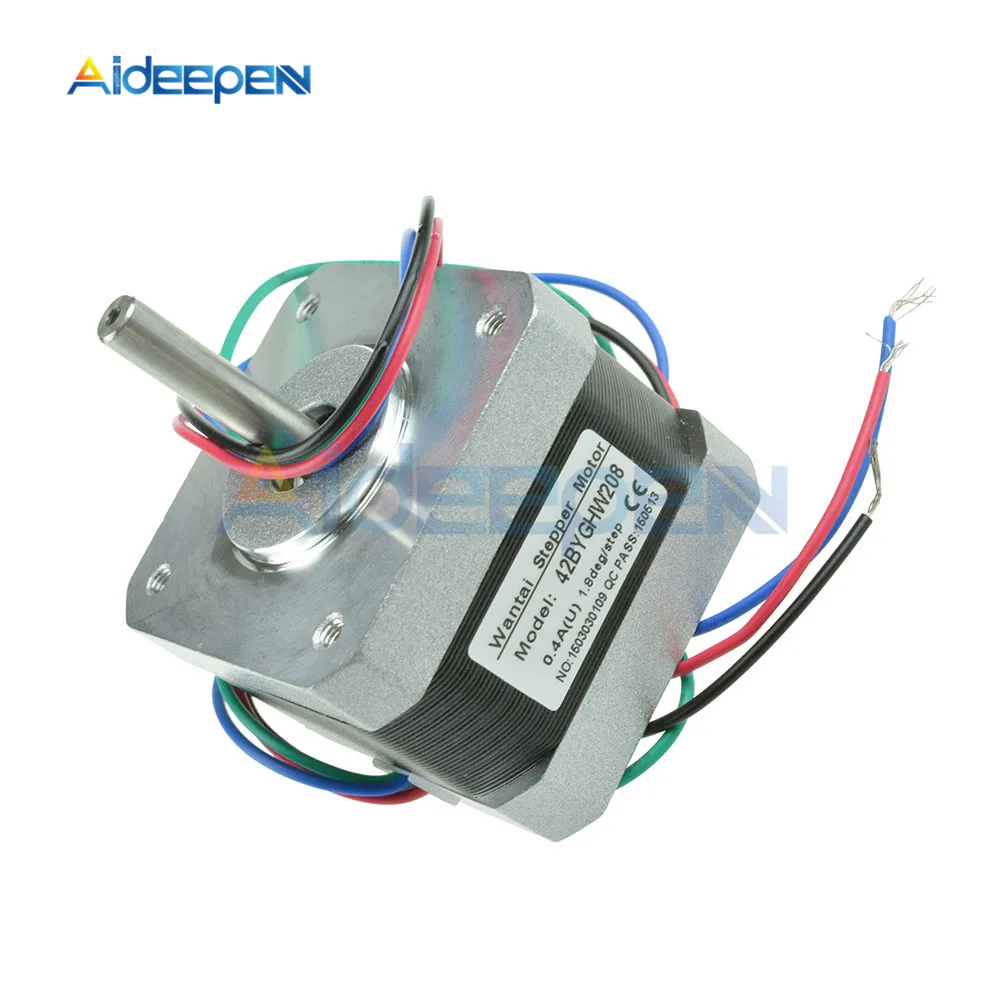 12В NEMA17 42BYGHW208 шаговый двигатель 36oz in/ 2600 г/см для 3D принтера RepRap Medel Prusa|Шаговый