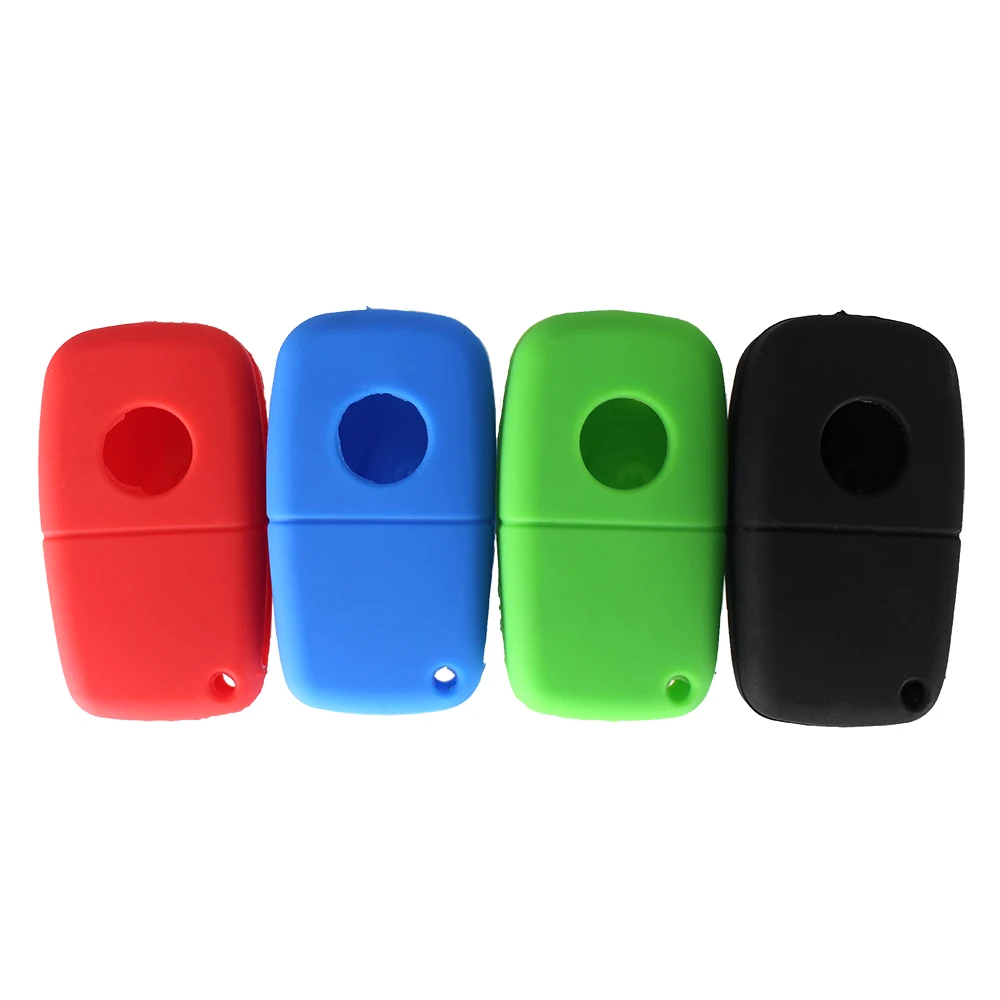 Силиконовый чехол Dandkey с откидной крышкой и Дистанционным Ключом для FIAT 500 Punto Ducato