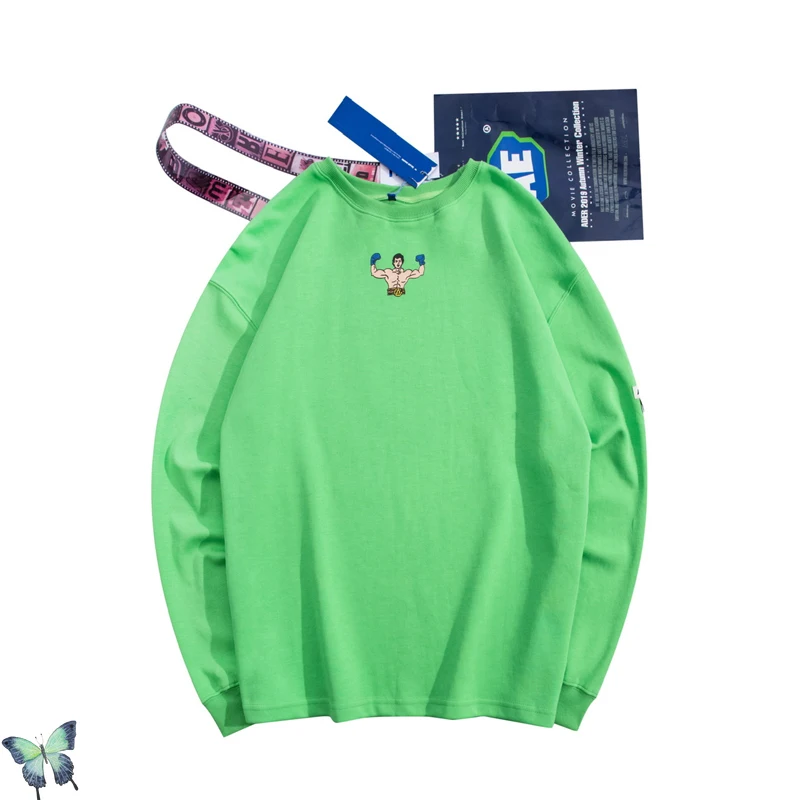 

Autumn Winter Adererror Popeye Logo Long Sleeve Sweatshirts Lovers Cotton High Quality Oversized Ader Error Pullover Sweatshirt