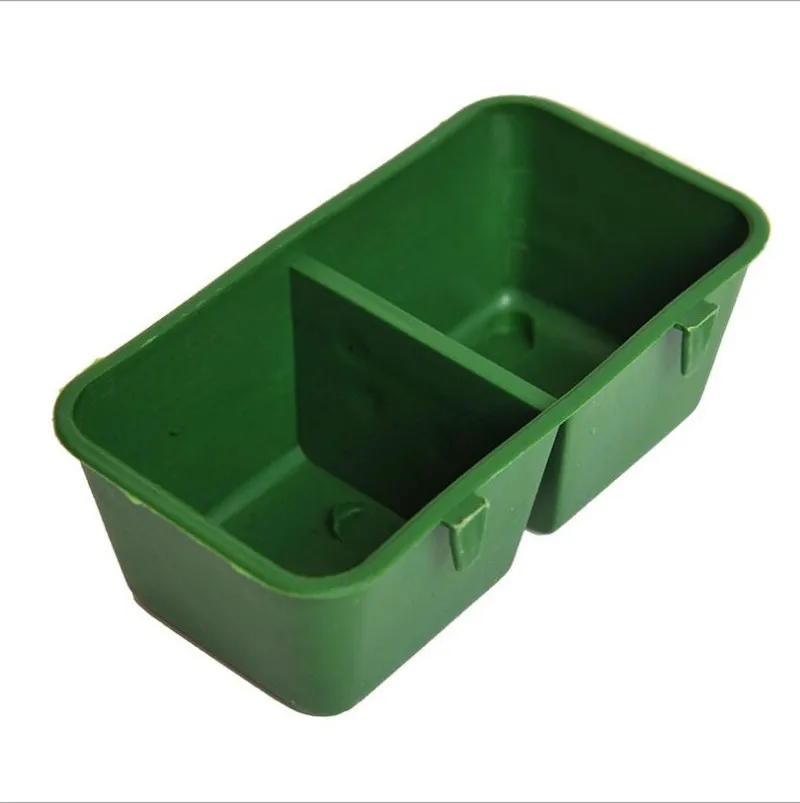 1pc 2 In 1 Parrot Food Water Bowl Dual Feeding Cup Plastic Bird Pigeons Cage Feeder Pet Aviary | Дом и сад