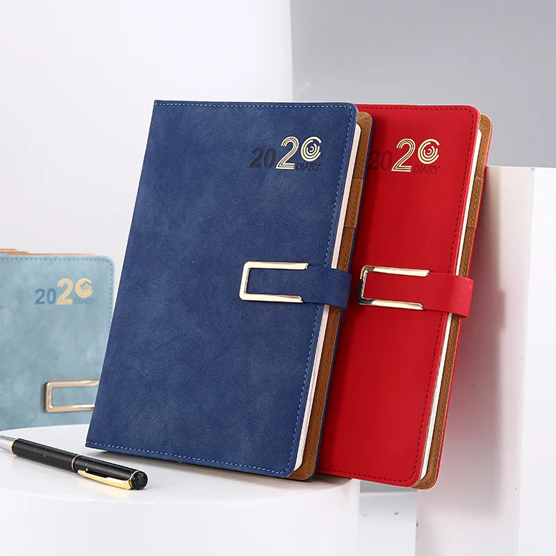 Записная книжка из искусственной кожи модная с ежемесячной целью и ежедневным