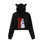 Кроп-топ с капюшоном для девочек-подростков Hunter X Hunter HIsoka