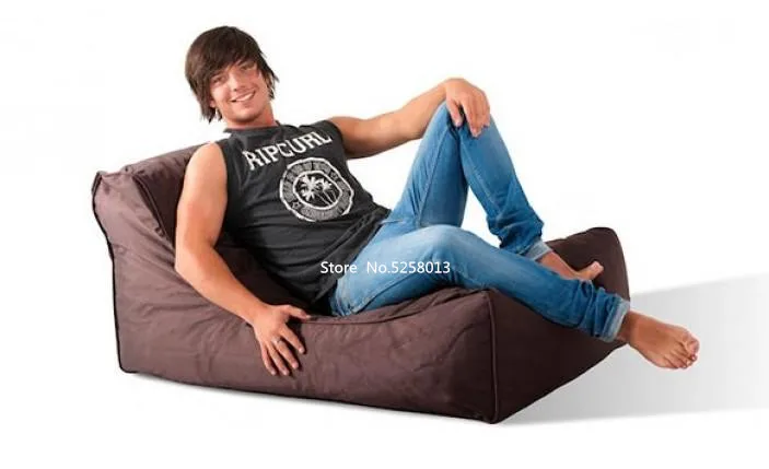 brown Открытый пляж Расслабляющий кресло мешок, гостиная темно-серый beanbag диван - Цвет: brown