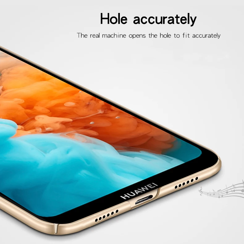 Для Huawei Y6S 2020 чехол ультра-тонкий Гладкий Жесткий ПК задняя крышка для защитный