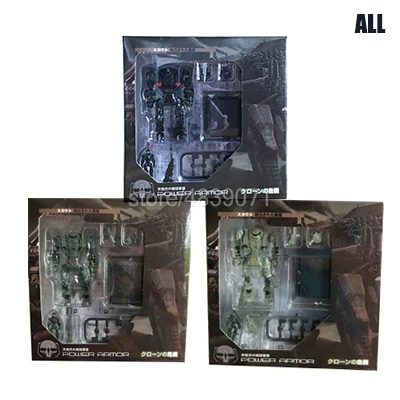3 Sets( With Box) MFT DA27 DA27A DA27C Diaclone трансформация мощность ed-suit power Suit черный мех Solider Lost Planet фигурка игрушка - Цвет: 3 Sets( With Box)