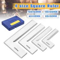 stainless steel bladed precision knife edge square ruler 90 degree right angle ruler engineer measuring tool gauge angle ruler