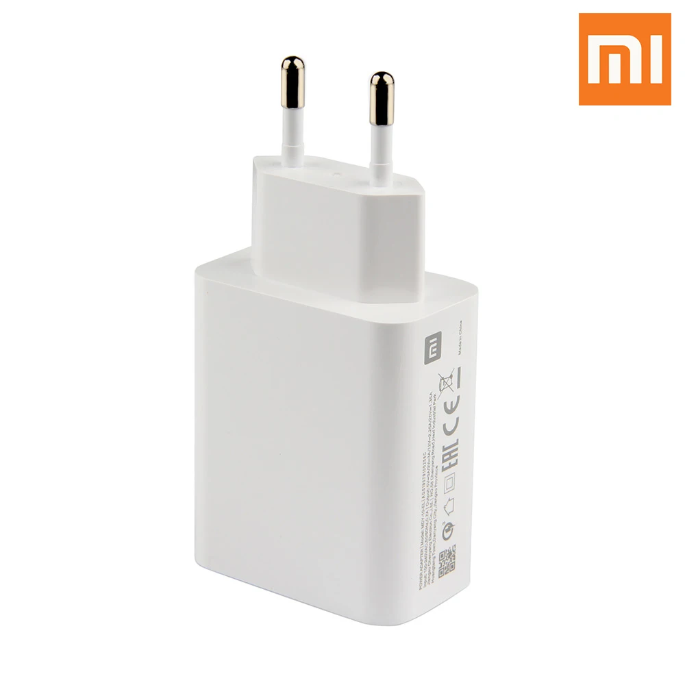 Оригинальный адаптер для быстрой зарядки Xiaomi 27 Вт 4 0 Turbo Type-C MI 10 PRO 9 Redmi Note 8 K20 K30 MIX 3
