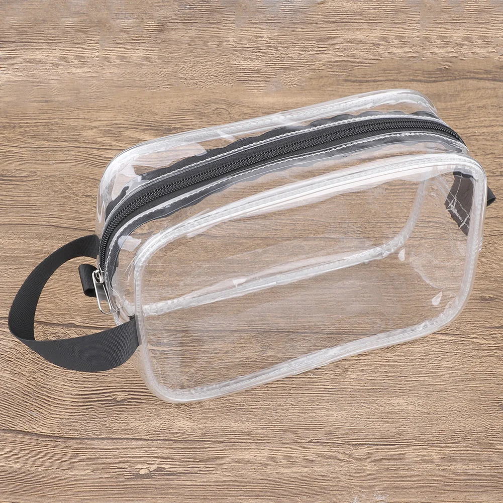 Дорожные прозрачные косметички из ПВХ на молнии портативная Водонепроницаемая