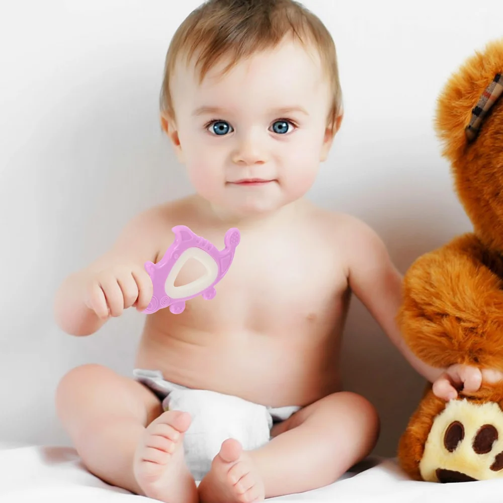 

1pc Baby Chewing Cartoon Lovely Soft Handheld Teether Teeth Grinding