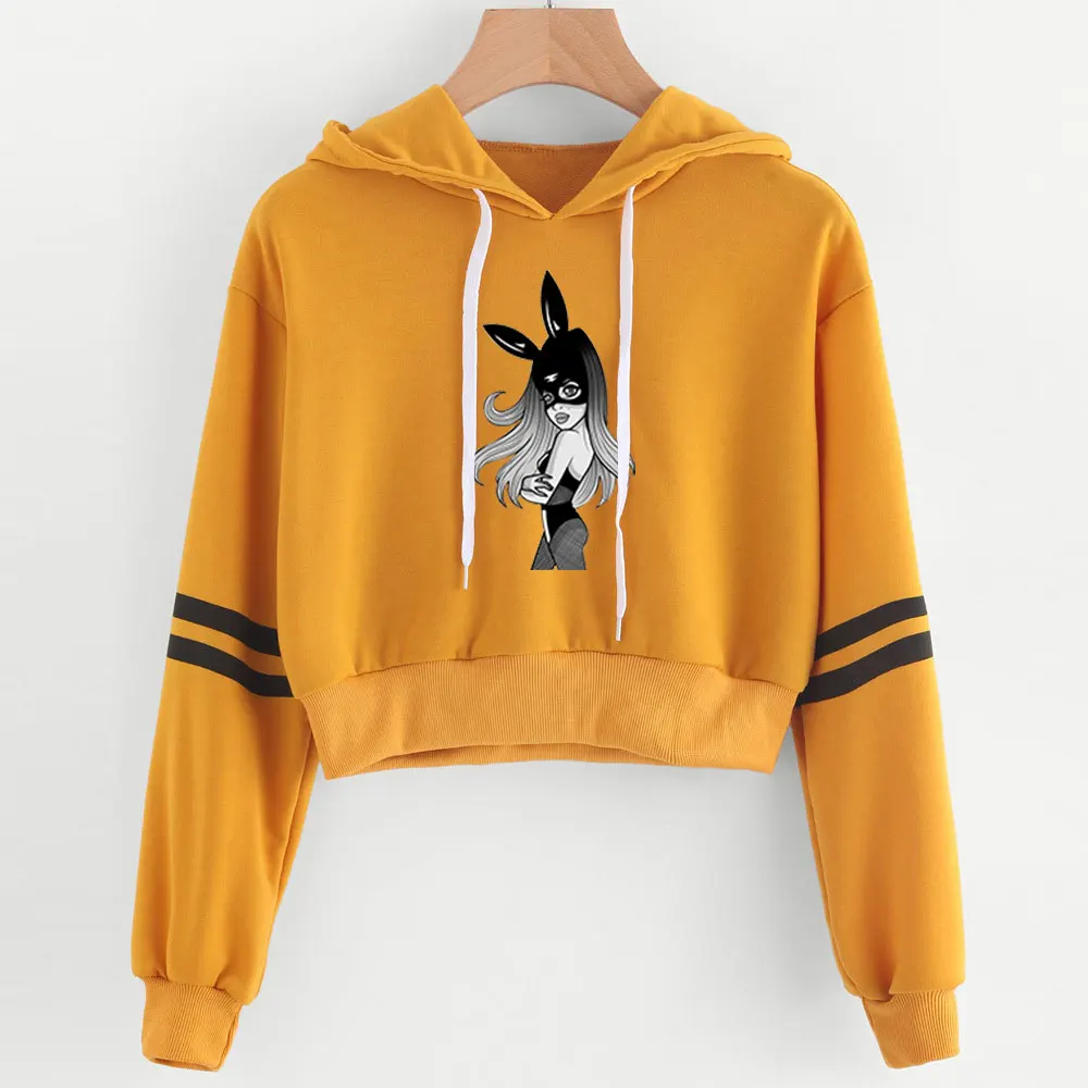 

Ariana Grande Dangerous Woman cropped hoodie girls kawaii harajuku sexy crop hoodies sweatshirts oversized crop top sweatshirt