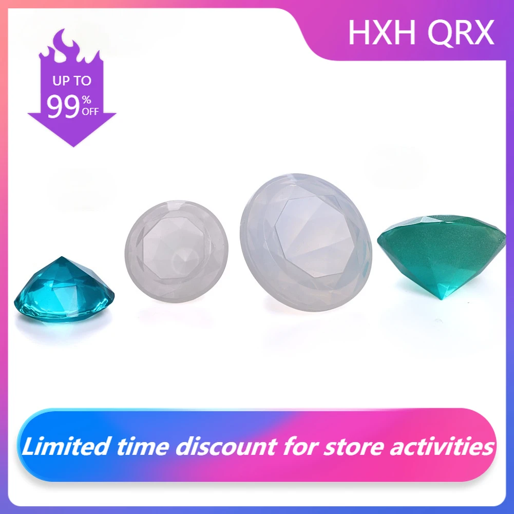 

Diamond Shape Silicone Mold Mould Resin Pendant Jewelry Making Mold DIY Craft Too