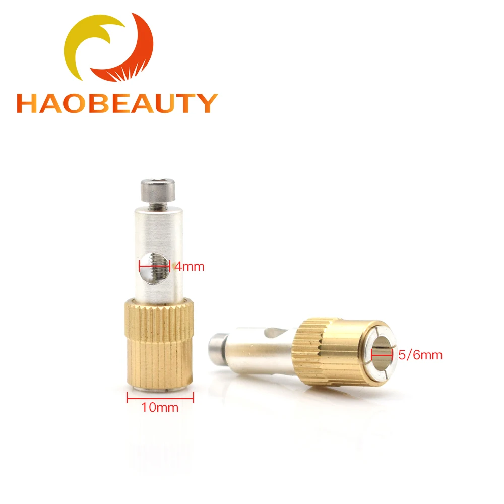 HaoBeauty латунный шарнир внутренний диаметр 5 мм 6 концевой патрон для электрода