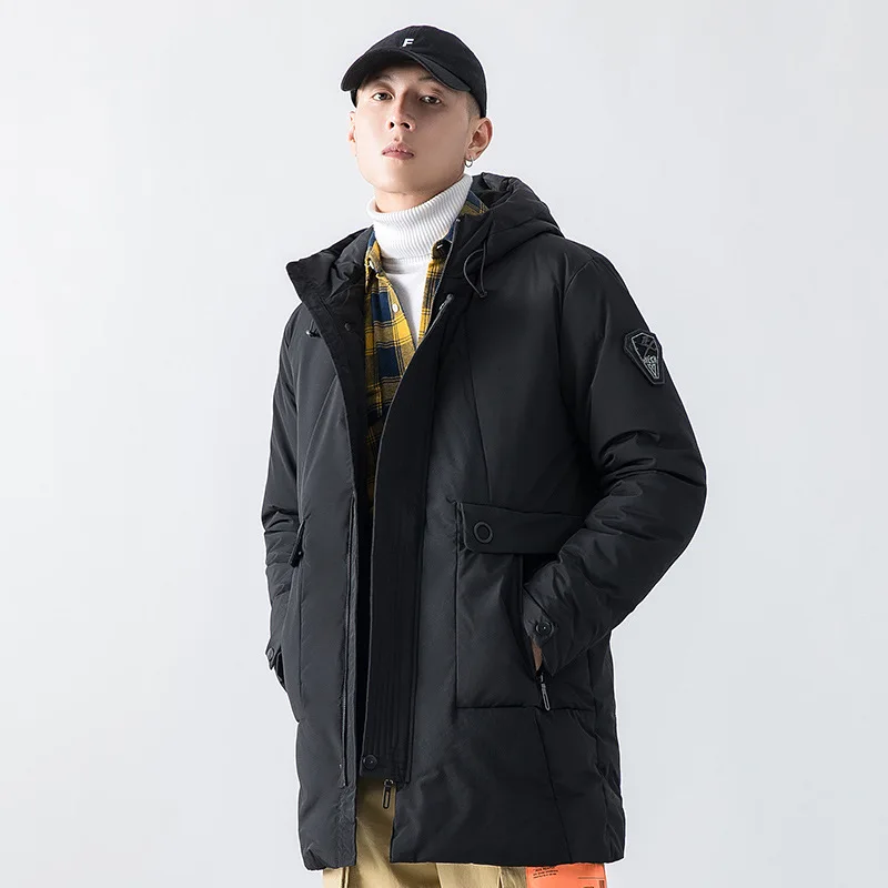 Мужская повседневная водонепроницаемая куртка с капюшоном Толстая теплая