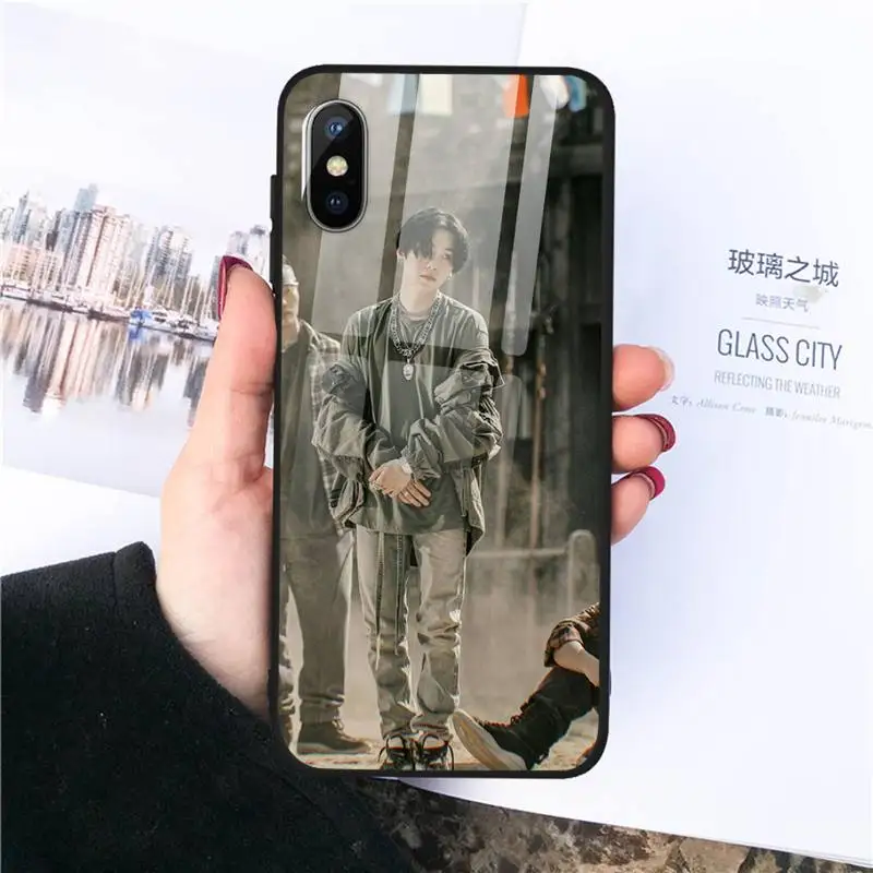 

Agust D suga Phone Case Tempered glass For iphone 11 12 PRO MAX X XS XR 5C 6 6S 7 8 plus
