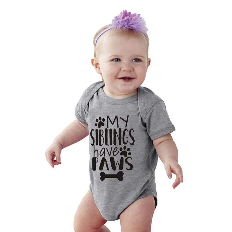 Распродажа Детские комбинезоны из 100% хлопка Одежда с короткими рукавами для