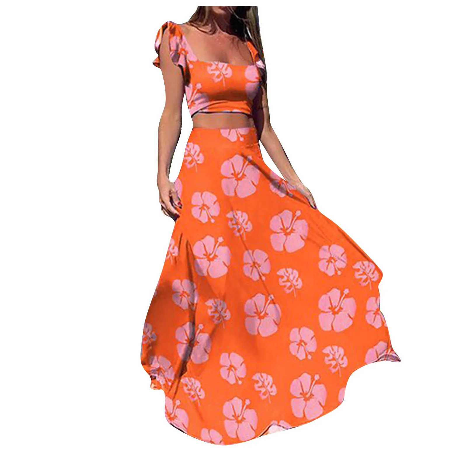 

Set Woman Skirt New Summer Casual Tube Top And Navel Two-piece Party Dress Summer Woman Outfits Outfits Ropa trajes mujer