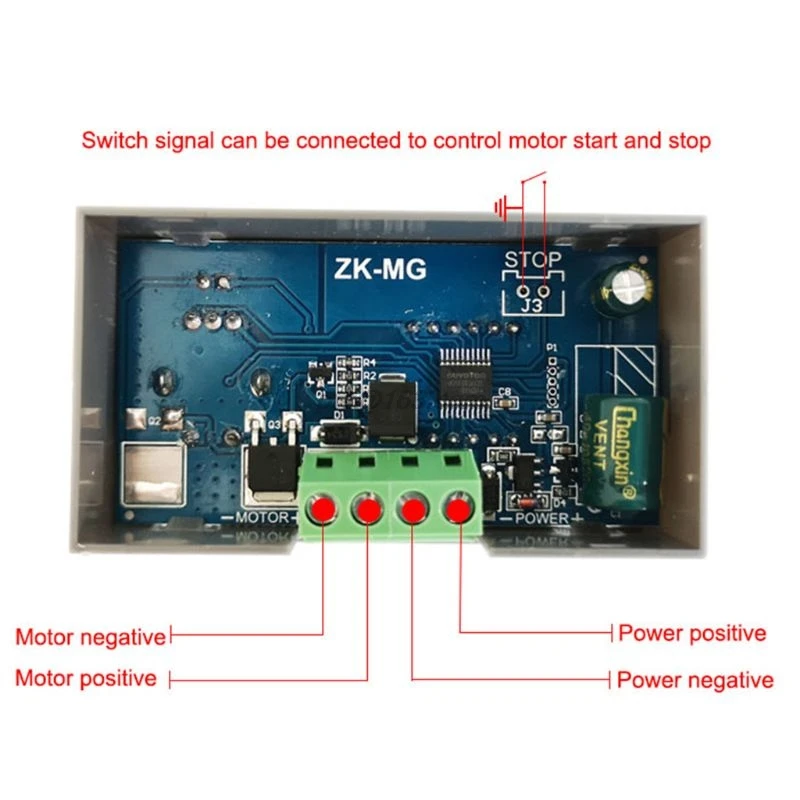 Контроллер двигателя PWM 5-30 В постоянного тока регулируемая скорость датчик