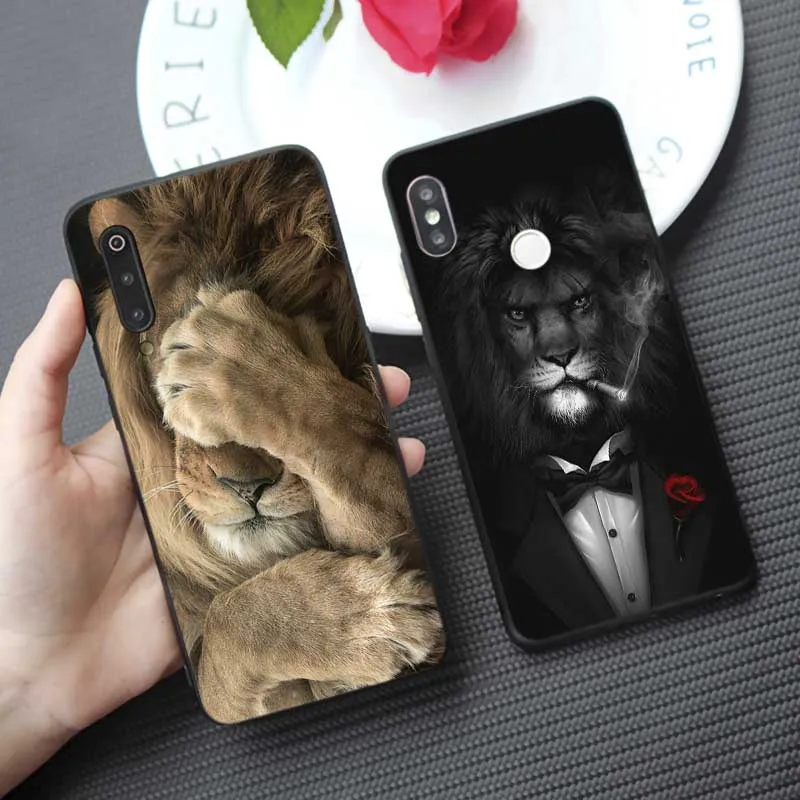 Чехол для телефона Lion Alpha Male Cub samsung galaxy a50 a70 a30 a40 a20 s8 s9 s10 plus прозрачный мягкий