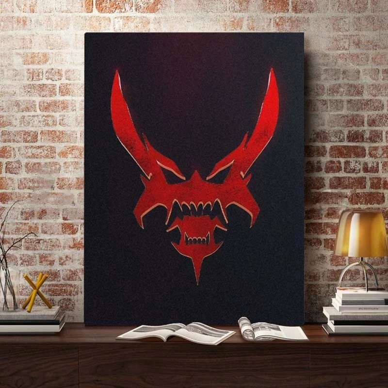 

Akumetsu Manga Emblem Logo Poster Canvas Wall Art Decoration Modular For Kid Children Room Home Decor Bedroom Prints Painting