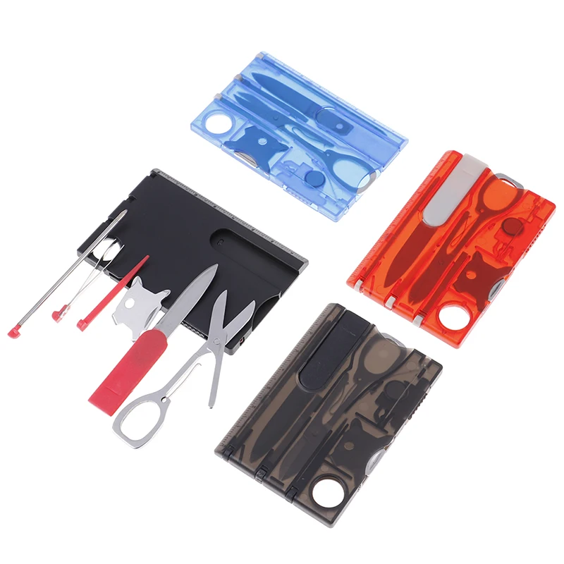 10 в 1 карманный инструмент для выживания кредитных карт тактический нож набор