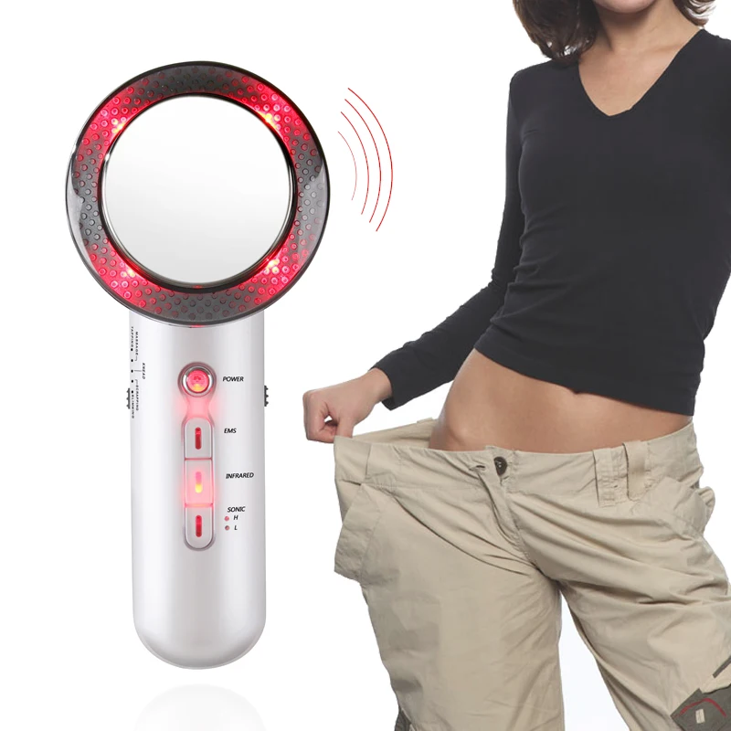 

Ultrasonic 3 In 1 Body Massager EMS Fat Burner Cellulite Skin Care Infrared Fat Removal Beauty Slimming Device Beauty Health