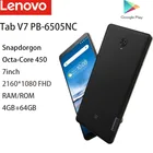 Lenovo Tab V7 планшет с 7-дюймовым дисплеем, ОЗУ 4 Гб, ПЗУ 64 ГБ, 2160x1080, Android 9,0