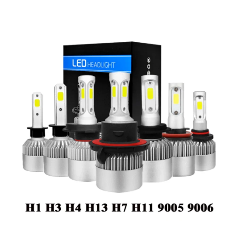 

1Pair LED Headlight Bulbs S2 H4 H7 H1 H11 H13 12V 9005 9006 H3 9004 9007 36W 8000LM Light Beam Lamps Bulbs Lighting