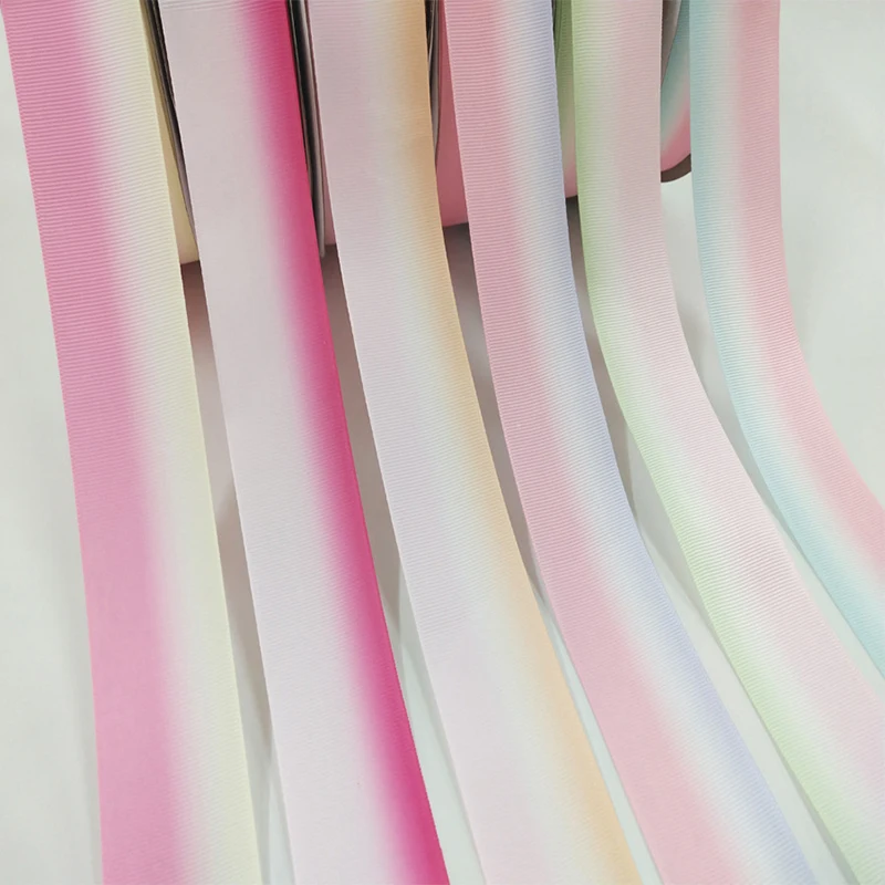 5 ярдов/Лот градиентная плотная корсажная лента для сделай сам бант рукоделия