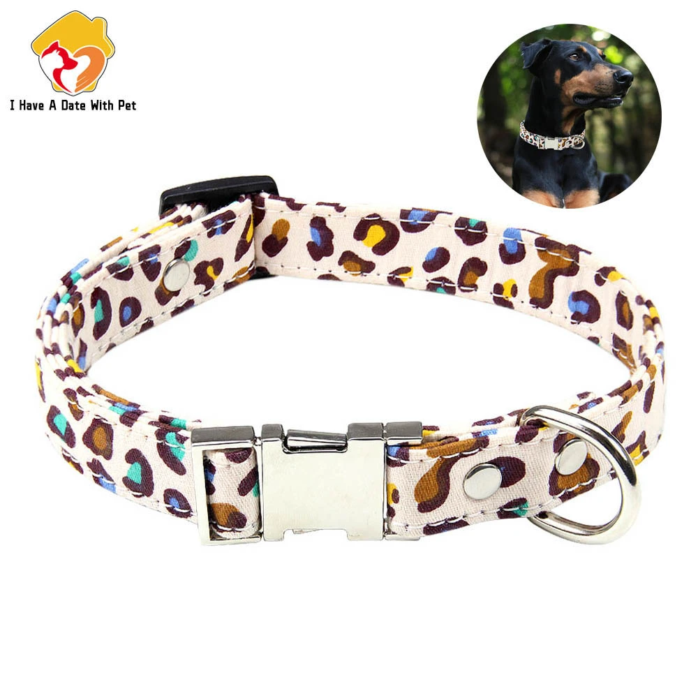 

IHAVEADETEWITHPET Adjustable Dog Collar Quick Release Puppy Neck Strap Chihuahua Collars for Small Medium Dog Pet Supplies S-XXL